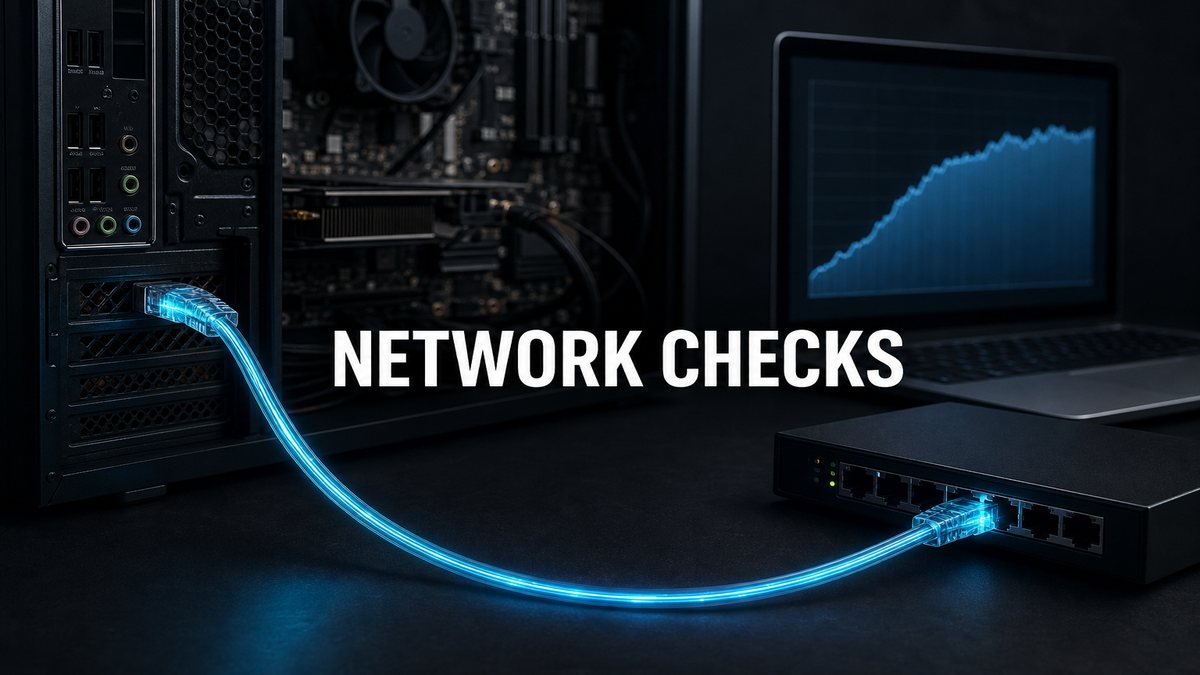 Ethernet Link Speed and Network Checks on Used PCs