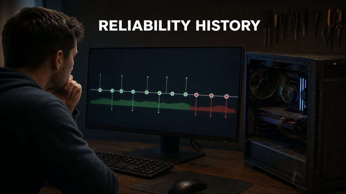 Read Windows Reliability Monitor Before Buying a Used PC