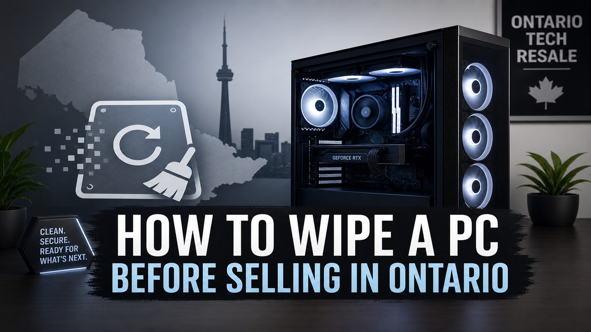 How to Wipe a PC Before Selling in Ontario