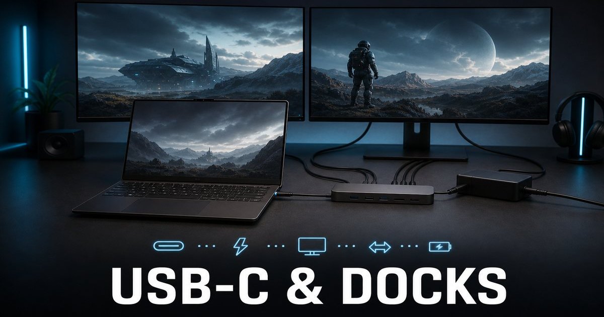 USB-C, Dock, and External Display Checks on Used Laptops